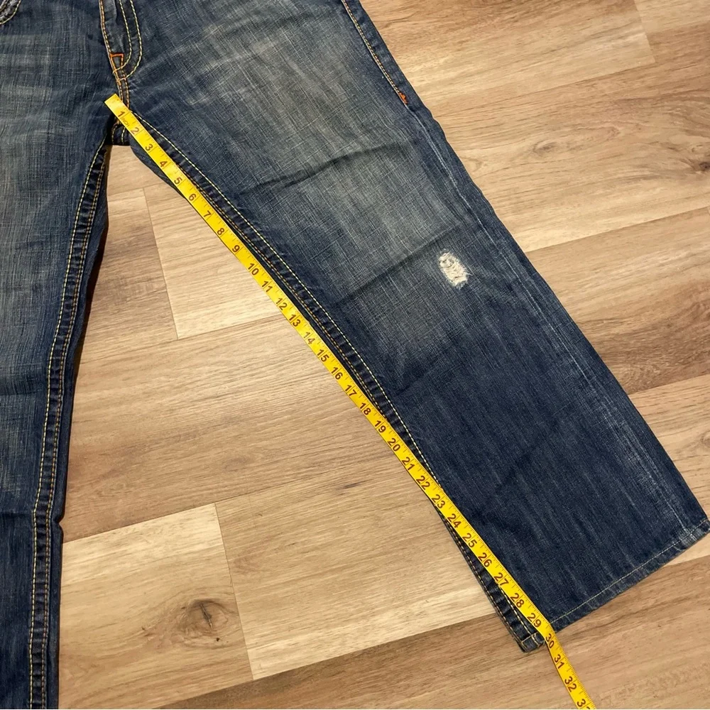 Vintage Y2K True Religion Bobby Big T Flared Jeans  Men’s 36x30 Heavy Stitched